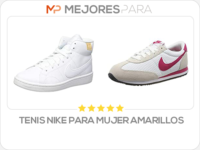 tenis nike para mujer amarillos