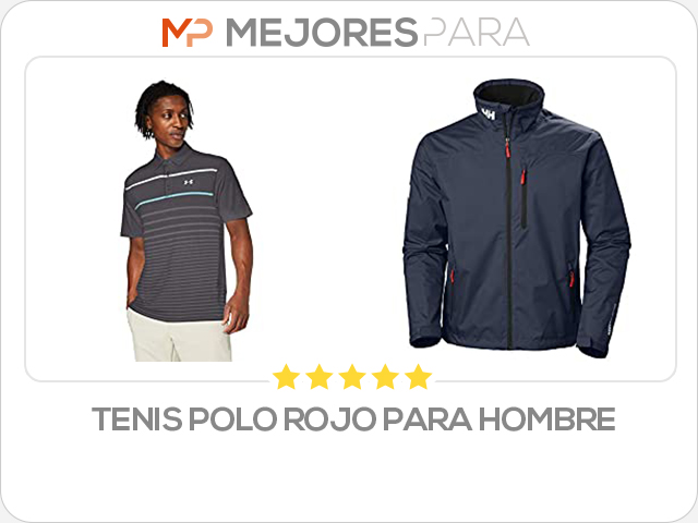 tenis polo rojo para hombre