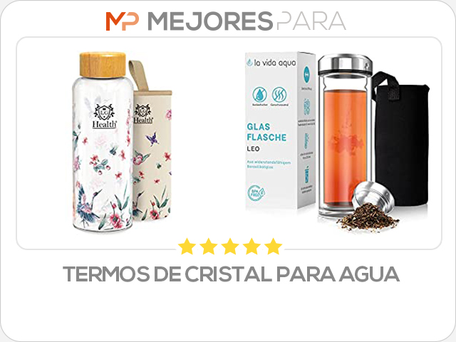 termos de cristal para agua