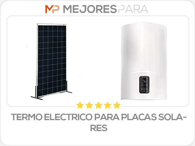 termo electrico para placas solares