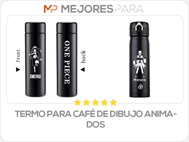 termo para café de dibujo animados