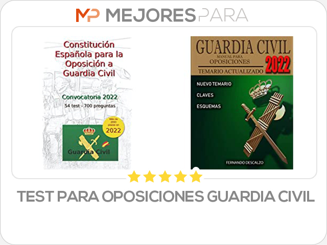 test para oposiciones guardia civil