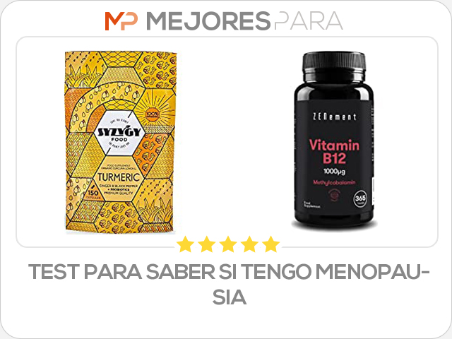 test para saber si tengo menopausia