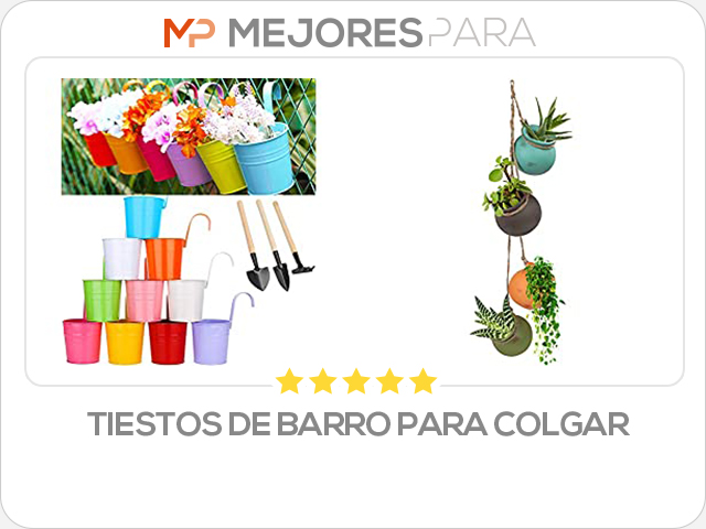 tiestos de barro para colgar