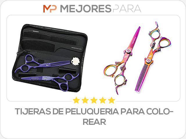 tijeras de peluqueria para colorear