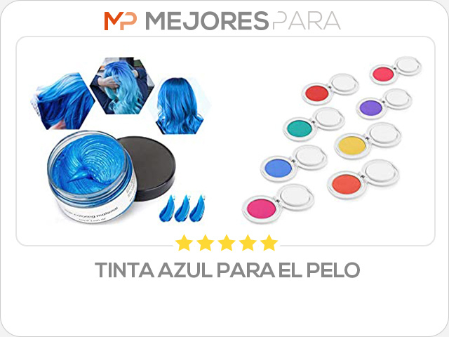 tinta azul para el pelo