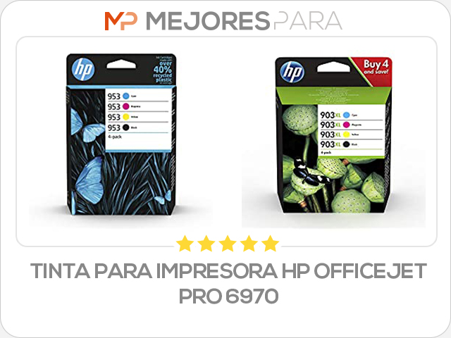 tinta para impresora hp officejet pro 6970