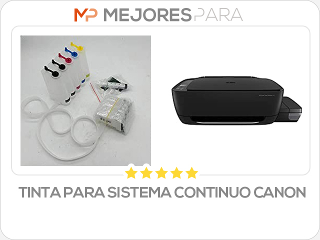 tinta para sistema continuo canon