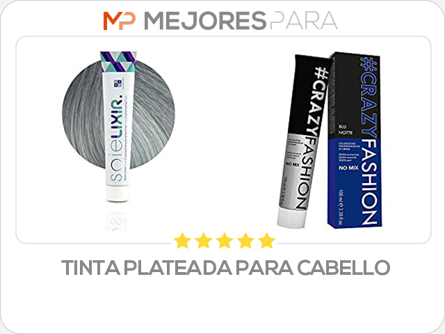 tinta plateada para cabello