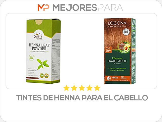 tintes de henna para el cabello