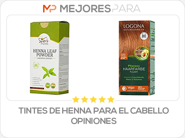 tintes de henna para el cabello opiniones