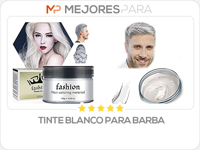 tinte blanco para barba