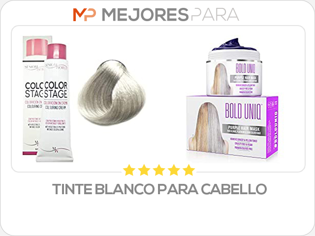 tinte blanco para cabello