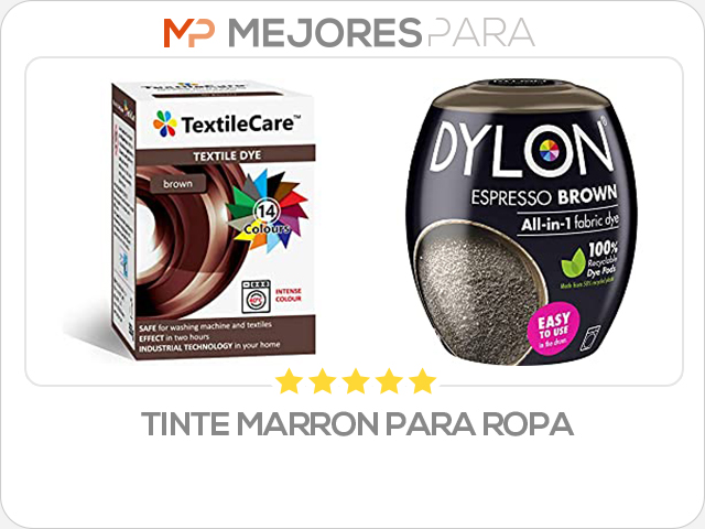 tinte marron para ropa