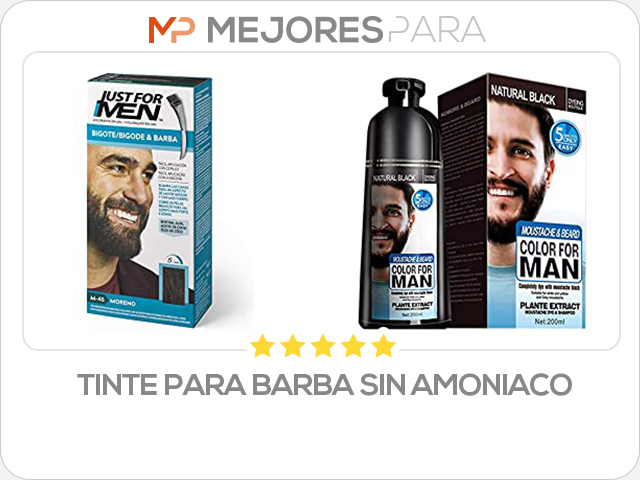 tinte para barba sin amoniaco