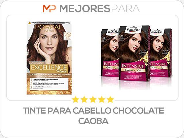 tinte para cabello chocolate caoba