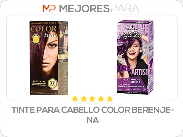 tinte para cabello color berenjena