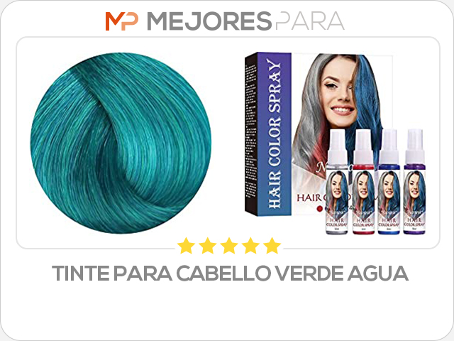 tinte para cabello verde agua