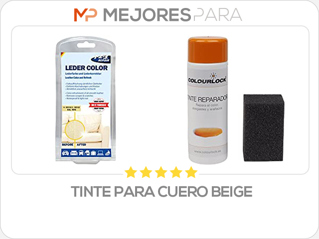 tinte para cuero beige