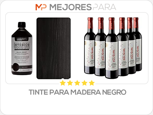 tinte para madera negro