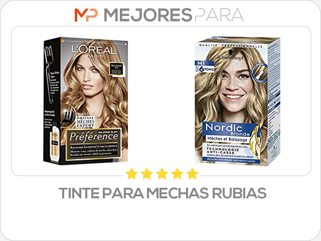 tinte para mechas rubias