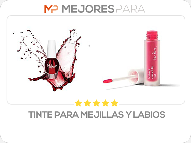 tinte para mejillas y labios