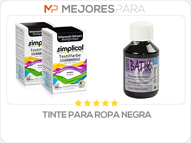 tinte para ropa negra