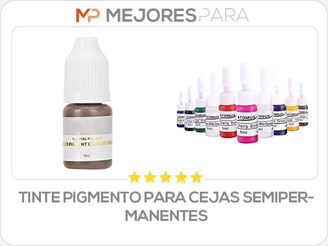 tinte pigmento para cejas semipermanentes