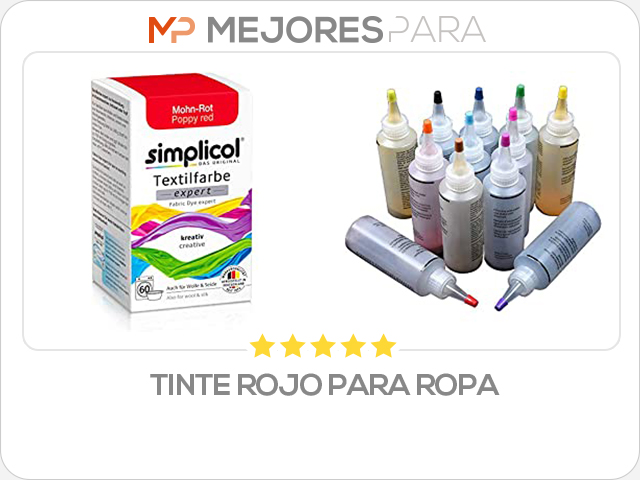 tinte rojo para ropa