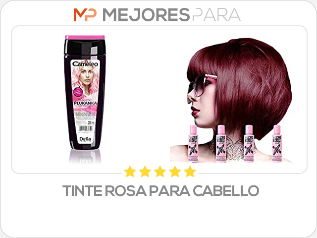 tinte rosa para cabello