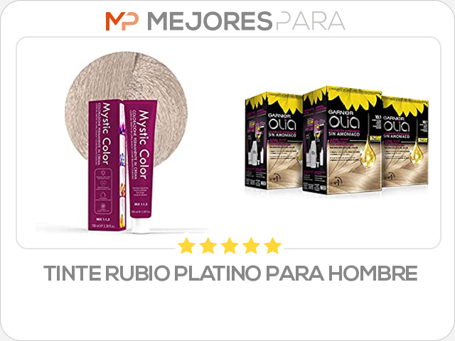 tinte rubio platino para hombre