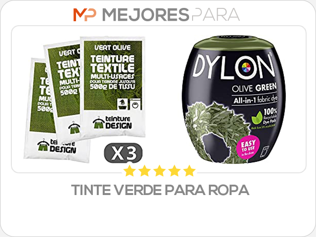 tinte verde para ropa