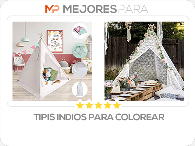 tipis indios para colorear