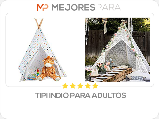 tipi indio para adultos