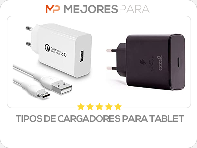 tipos de cargadores para tablet