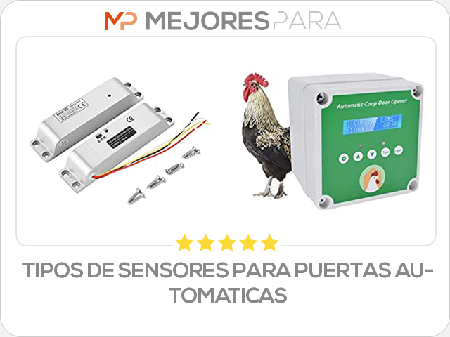 tipos de sensores para puertas automaticas