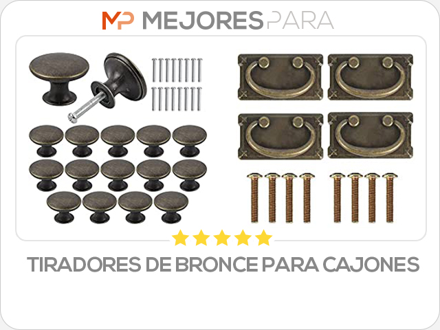 tiradores de bronce para cajones