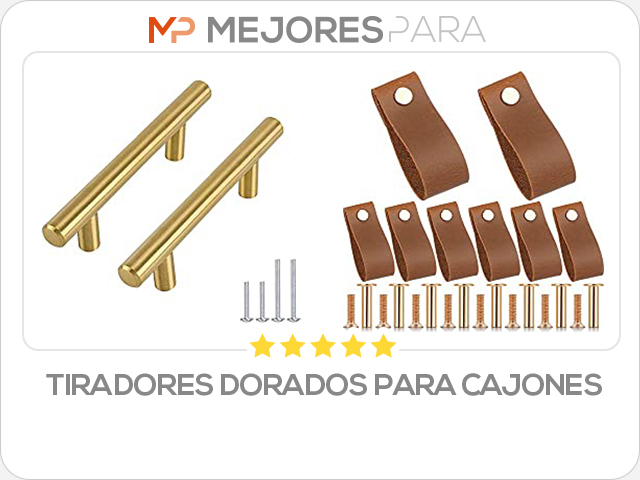 tiradores dorados para cajones