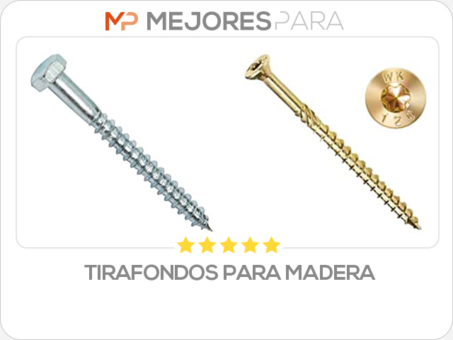 tirafondos para madera