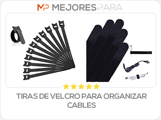 tiras de velcro para organizar cables