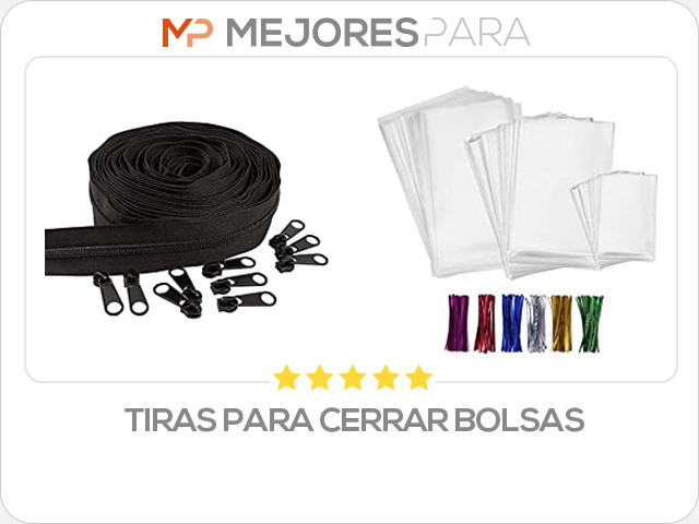 tiras para cerrar bolsas