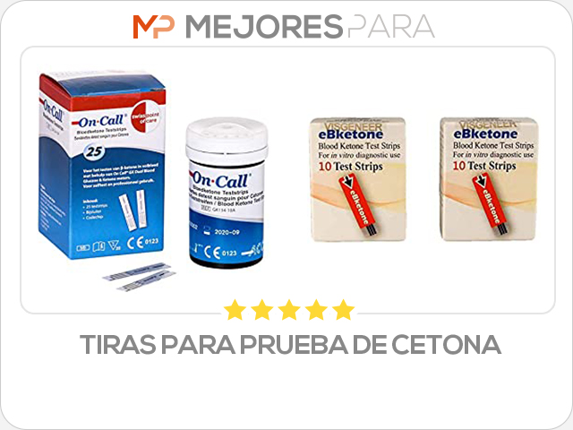 tiras para prueba de cetona