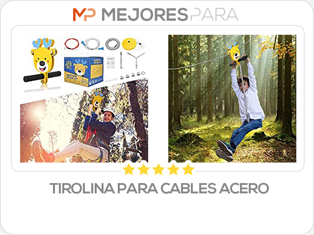 tirolina para cables acero