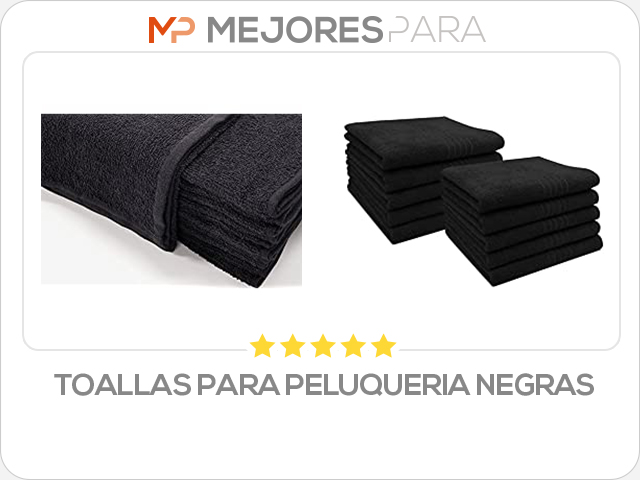 toallas para peluqueria negras