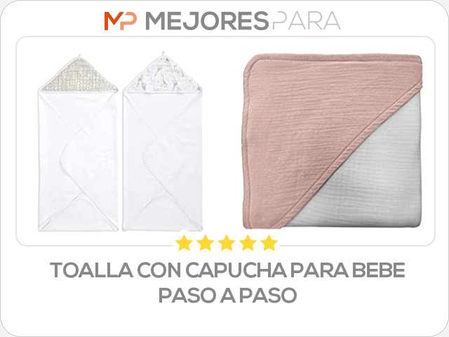 toalla con capucha para bebe paso a paso