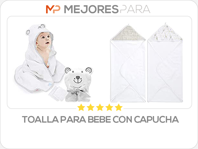 toalla para bebe con capucha