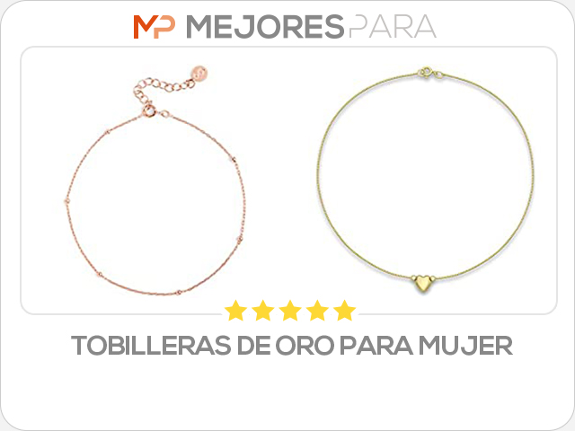 tobilleras de oro para mujer