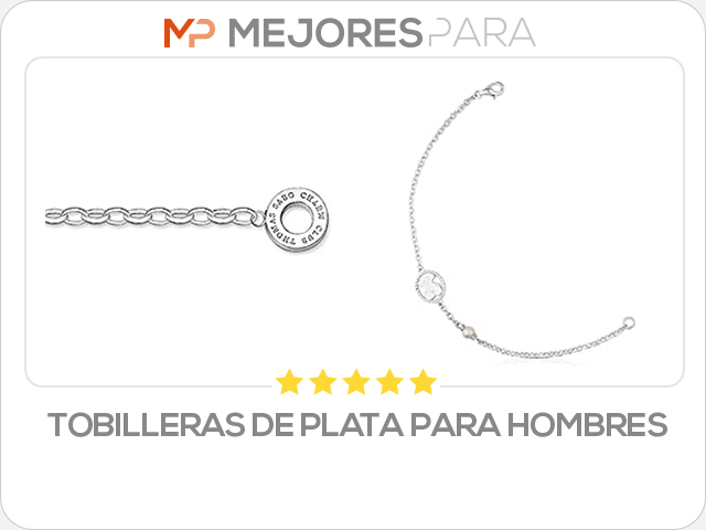 tobilleras de plata para hombres