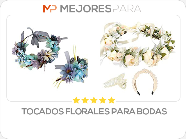 tocados florales para bodas