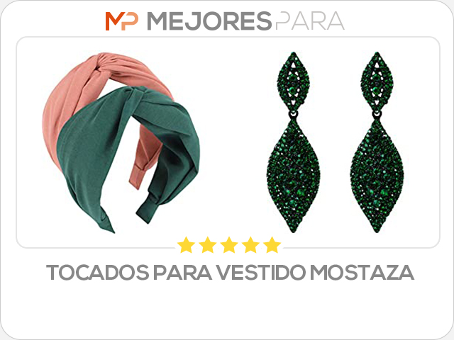 tocados para vestido mostaza